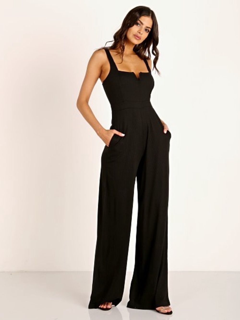 Lspace Selena Notch Bust Wide-Leg Jumpsuit ❤️NWT❤️